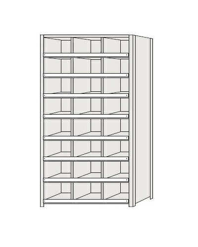 【直送品】 サカエ 区分棚 NCCM110-308 (184180) 【特大・送料別】