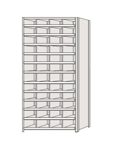【尖んがり10倍】【直送品】 サカエ カテゴリー化棚 NCCM111-412 (184195) 【特大・貨物輸送別】