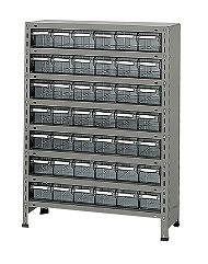 【ポイント10倍】【直送品】 サカエ 物品棚LEK型樹脂ボックス LEK8118-42T (204308) 【特大・送料別】|道具屋さん店