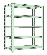 【直送品】 サカエ ボルトレスラック中軽さ型(150KG/段・5段手合い) NB-8425W (180076) 【特大・貨物輸送別】
