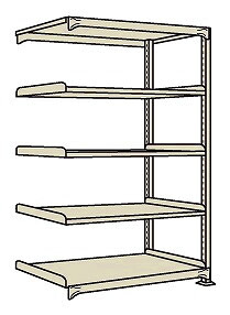 【直送品】 サカエ ラークラック(150KG/段・連結・高さ2100MM・5段) RLW-2325R (182986) 【特大・送料別】