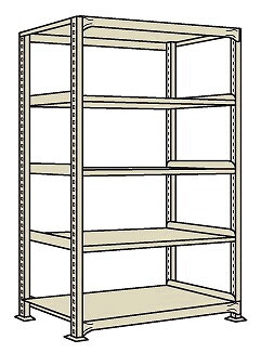 【ポイント5倍】【直送品】 サカエ ラークラック(150KG/段・単体・高さ2100MM・5段) RLW-2745 (183060) 【特大・送料別】
