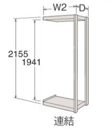 【直送品】 サカエ ブリオハイシェルフ 8J70JB-ZA75 (268845) 【特大・送料別】