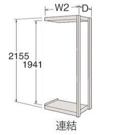 【尖んがり10倍】【直送品】 サカエ ブリオハイシェルフ 8J70JS-ZH16 (268928) 【特大・貨物輸送別】 本棚・ラック・カラーボックス-収納家具
