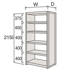 【ポイント10倍】【直送品】 サカエ カノラライト軽量棚 6U76BB-ZK25 (268966) 【特大・送料別】|道具屋さん店