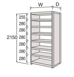 【直送品】 サカエ カノラライト軽量棚 6U78BB-ZH18 (268983) 【特大・送料別】｜道具屋さん店