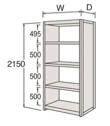 【ポイント5倍】【直送品】 サカエ カノラライト軽量棚 6U75BG-ZH18 (268997) 【特大・送料別】