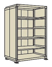 【直送品】 サカエ ラークラックパネル付(150KG/段・単体・6段タイプ) PRLW-2346 (197170) 【特大・送料別】|道具屋さん店