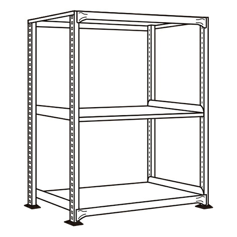 【ポイント10倍】【直送品】 サカエ ラークラック(150KG/段・単体・高さ1500MM・3段) RLS-9323 (198264) 【大型】
