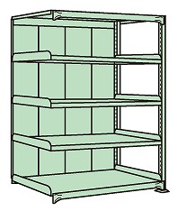 【尖んがり5倍】【直送品】 サカエ 中量棚PB型ダイアログボックス付(500KG/段・繋ぎ合わせる・5段印字機) PBG-2755R (185358) 【特大・貨物輸送別】