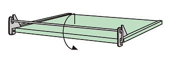 【ポイント10倍】【直送品】 サカエ 中量スライドラック オプション前面落下防止バー MSR-12RB (186424) 【特大・送料別】