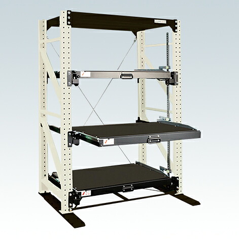 【ポイント5倍】【直送品】 サカエ スライドラック ハーフストロークタイプ(1000kg・単体) NSDR-14TW (188082) 【特大・送料別】|道具屋さん店