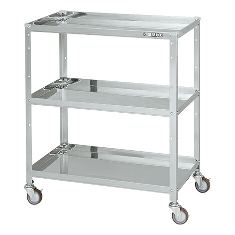 【ポイント5倍】【直送品】 サカエ ステンレススペシャルワゴン(移動式)SUS430 SR4-7583NU (084328) 【大型】|道具屋さん店