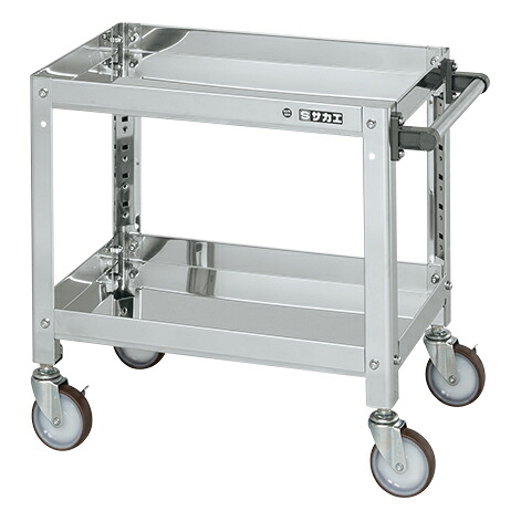 【直送品】 サカエ ステンレススーパーワゴン(ねじ込み式)SUS430 SAS4-6062NU (084531) 【大型】|道具屋さん店