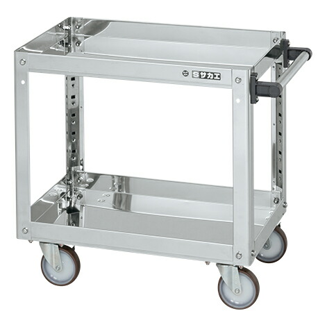 【ポイント5倍】【直送品】 サカエ ステンレススーパーワゴン(プレート式)SUS430 SAP4-9062NUJ (084714) 【大型】