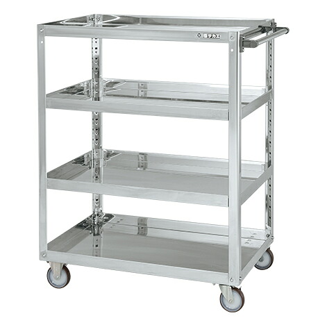 【直送品】 サカエ ステンレススーパーワゴン(プレート式)SUS430 SAP4-60114NU (084773) 【大型】|道具屋さん店