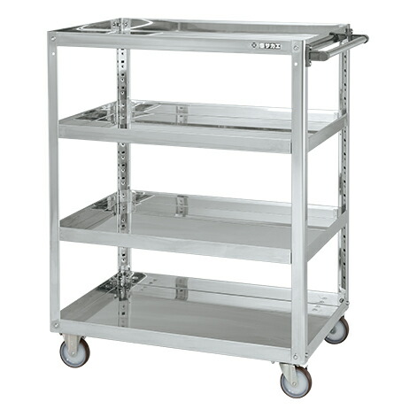 【ポイント10倍】【直送品】 サカエ ステンレススーパーワゴン(プレート式)SUS430 SAP4-90114NUJ (084786) 【大型】｜道具屋さん店
