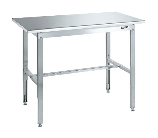 【直送品】 サカエ ステンレス高さ調整作業台(SUS430) SUT4-126N (087112) 【大型】｜道具屋さん店