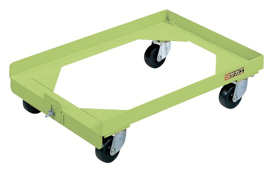 【直送品】 サカエ コンテナ台車(200KGタイプ・グリーン) S-1DG (218931) 【送料別】