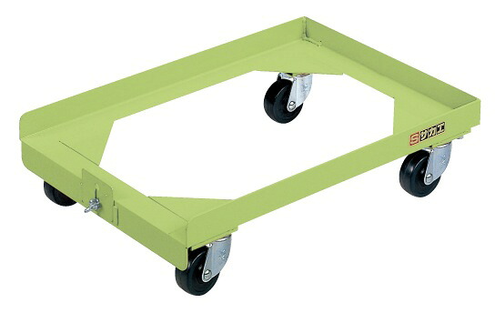 【ポイント10倍】【直送品】 サカエ コンテナ台車(200KGタイプ・グリーン) S-2DG (218932) 【送料別】