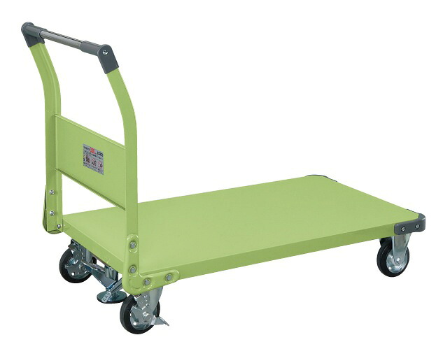 【直送品】 サカエ 特製四輪車(400KGタイプ・フロアストッパー付) TAN-66F (211252) 【大型】