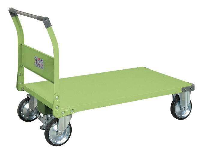 【直送品】 サカエ 特製四輪車(500KGタイプ・フロアストッパー付) TAN-88F (211254) 【大型】|道具屋さん店