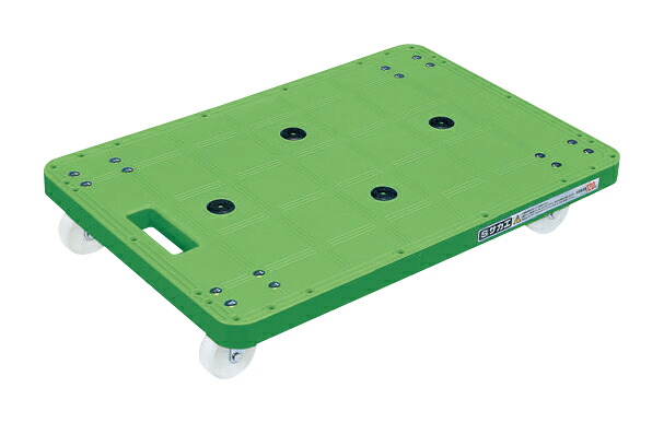 【ポイント5倍】【直送品】 サカエ 樹脂台車 SC-450NKG (211544) 【大型】｜道具屋さん店
