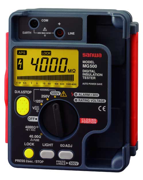 三和電気計器 (SANWA) 絶縁抵抗計 MG1000 (4460)