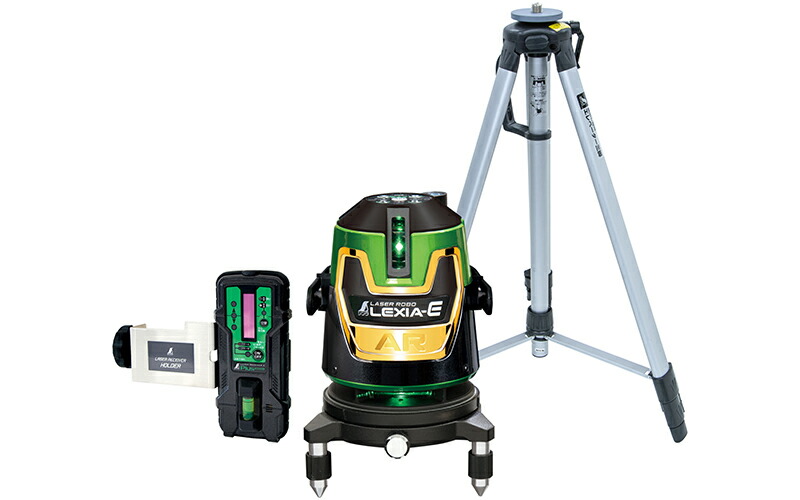 【尖んがり5倍】【直送品】 シンワ測定 レーザーロボ LEXIA-E 緑であること(51AR) 受光器・三脚架書き割り 70897 【大型】