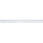 【ポイント5倍】シンワ測定 シンワ マシンスケール 500mm 上段左右振分目盛 穴なし 14144 (311-1415) 《定規》
