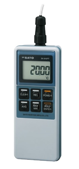 【尖んがり10倍】佐藤測り器製造所 詳しい型デジタル熱度計 SK-810PT（命令すること計のみ） (No.8012-00)