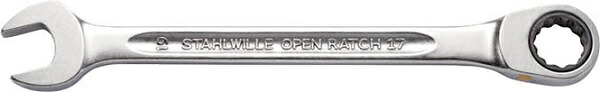 【ポイント5倍】STAHLWILLE(スタビレー) ラチェットコンビレンチ フラット 17F-21FLACH (40172121)