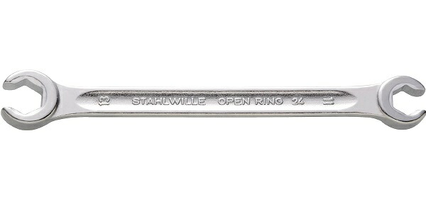 【尖んがり5倍】STAHLWILLE(スタビレー) オープンリングスパナ 24A-1/4X5/16 (41481620)