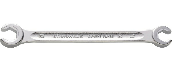 【尖んがり5倍】STAHLWILLE(スタビレー) オープンリングスパナ 24A-3/8X7/16 (41482428)