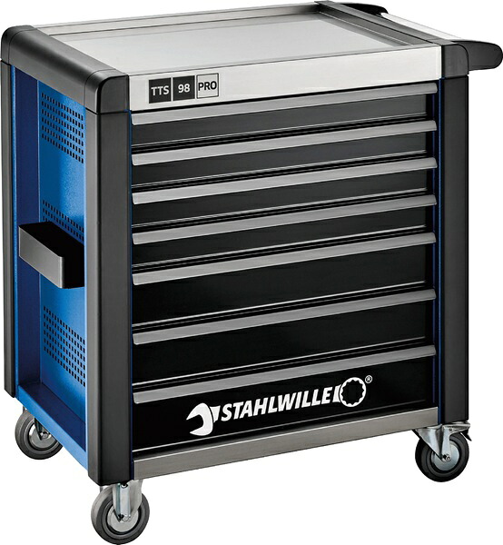 【ポイント10倍】STAHLWILLE(スタビレー) ツールトロリー(ブルー) 98/7B-PRO (81200170)｜道具屋さん店