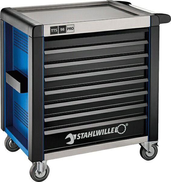 【ポイント10倍】STAHLWILLE(スタビレー) ツールトロリー(ブルー) 98/8B-PRO (81200173)｜道具屋さん店