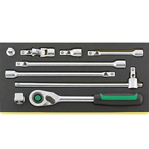 【尖んがり10倍】STAHLWILLE(スタビレー) ラチェットハンドルセット TCS 1/2”512/9QR (96830363)