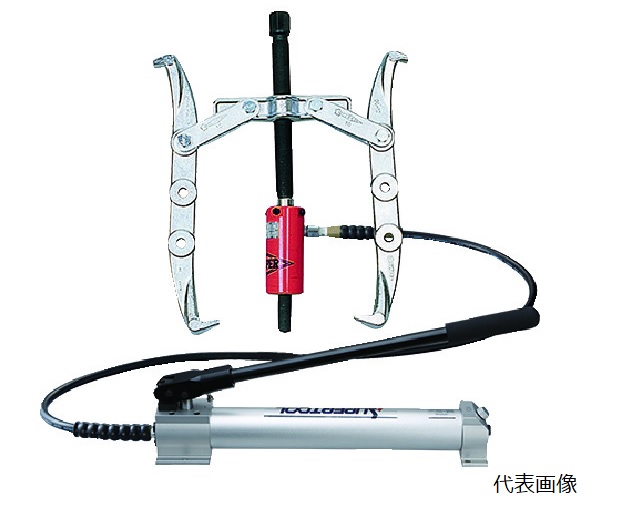 【直送品】 スーパーツール 2本爪油圧プーラーセット GLP10