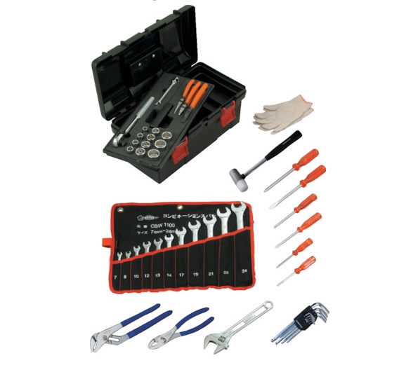 【ポイント10倍】【直送品】 スーパーツール プロ用標準工具セット S6500N