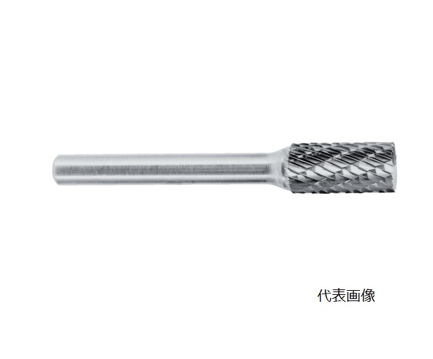 【尖んがり10倍】【直送品】 スーパーツール 超硬バーシャンク径6粍(円柱挙げ句の果て刃型)ダブルとり捨てる(刃径16.0) SB1C09E