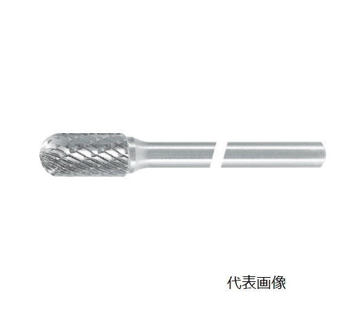 【ポイント10倍】【直送品】 スーパーツール 超硬バーロングシャンク径6ミリ(先丸円筒型)ダブルカット(刃径9.5) SB2C06L