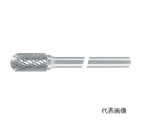 【尖んがり10倍】【直送品】 スーパーツール 超硬バーロングシャンク径6粍(先丸円柱型シングル撥ねのける刃径12.7) SB2C08SL