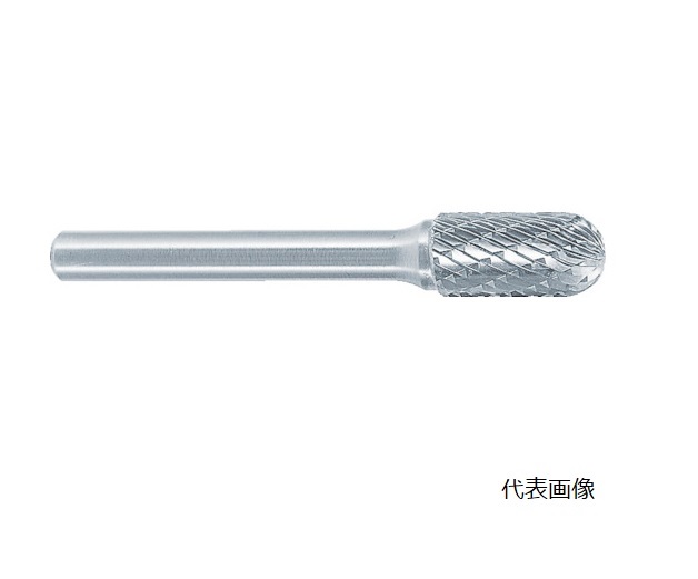 【直送品】 スーパーツール 超硬バーシャンク径6粍(先丸円柱型)シングル撥ねのける(刃径：19.0) SB2C10S