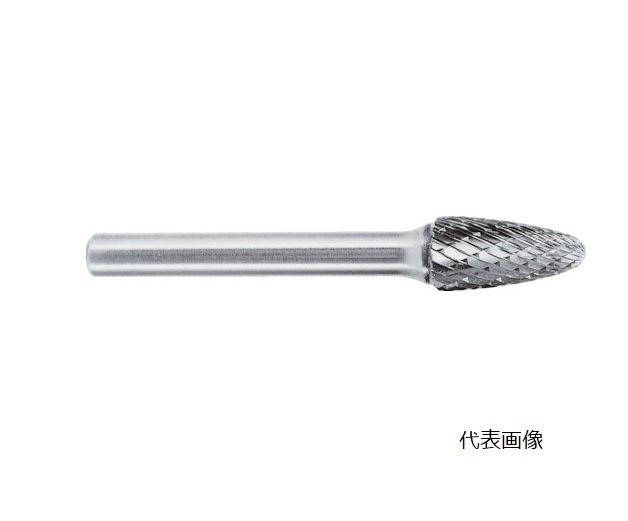 【直送品】 スーパーツール 超硬バーシャンク径6粍(弾丸型)ダブルとり捨てる(刃径：16.0) SB3C06