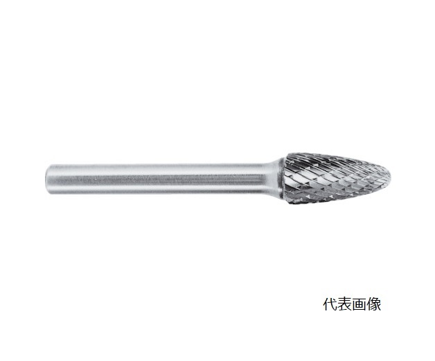 【直送品】 スーパーツール 超硬バーシャンク径6粍(円弾型)シングル撥ねのける(刃径：19.0) SB3C07S