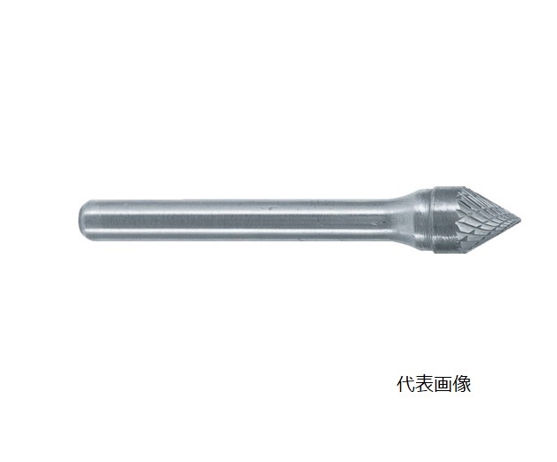 【尖んがり10倍】【直送品】 スーパーツール 超硬バーシャンク径6粍(円錐型60度)ダブル撥ねのける(刃径：19.0) SB50C05