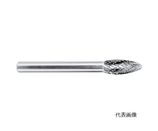 【尖んがり5倍】【直送品】 スーパーツール 超硬バーシャンク径6粍(楕円面型)シングル撥ねのける(刃径：16.0) SB51C03S