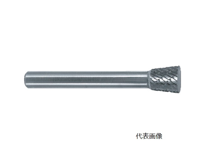 【ポイント5倍】【直送品】 スーパーツール 超硬バーシャンク径6ミリ(逆テーパー型)シングルカット(刃径19.0) SB52C05S