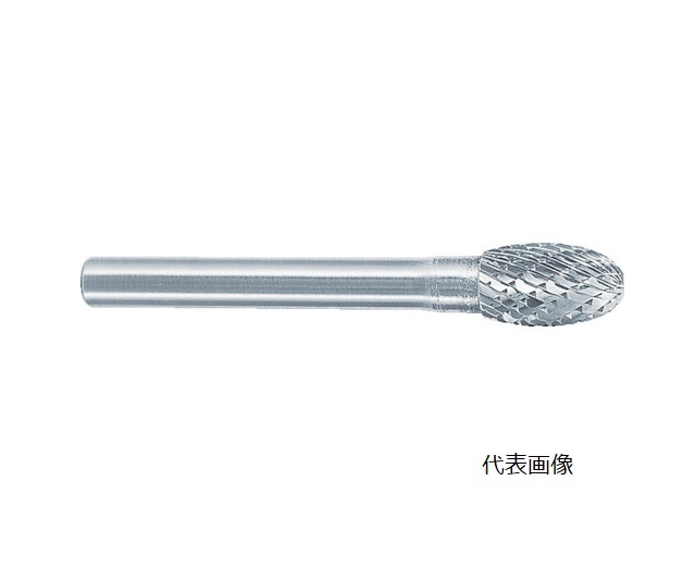 【尖んがり5倍】【直送品】 スーパーツール 超硬バーシャンク径6粍(卵型)シングル撥ねのける(刃径：19.0) SB6C05S