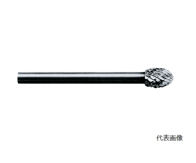 【直送品】 スーパーツール 超硬バーシャンク径3ミリ(卵型)シングルカット(刃径：5.0) SB6D07S